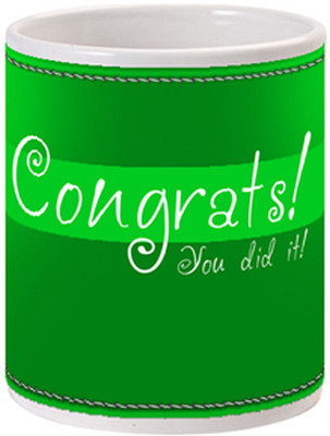 

Allthingscustomized Congrats Gift Ceramic Mug, Multicolor