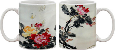 

Artifa Chinese Artwork Porcelain, Ceramic Mug(350 ml), Multicolor
