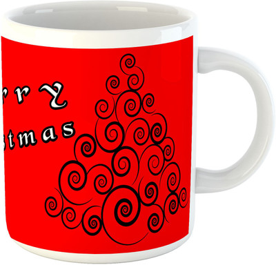 

Deeher Gifts Merry Christmas Design17 Ceramic Mug(330 ml), Multicolor