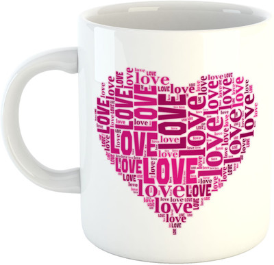 

Deeher Gifts Love -Design24 Ceramic Mug(330 ml), Multicolor