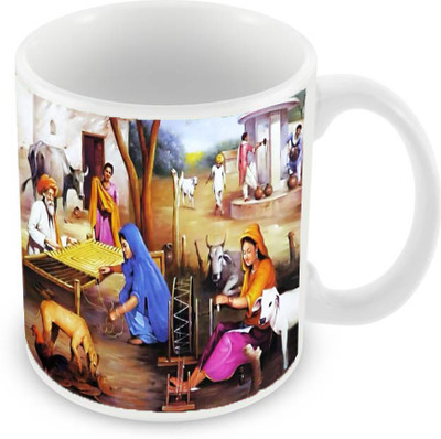 

Sleep Nature's SN-MG-79 Ceramic Mug(350 ml), Multicolor