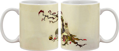 

Artifa Girl Sitting On Tree Porcelain, Ceramic Mug(350 ml), Multicolor