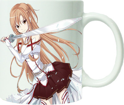 

Maison N Mode Asuna Angry Coffee Ceramic Mug(330 ml), Multicolor