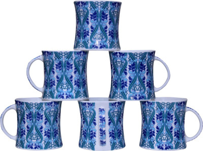 

Pearl Cups-Y Bone China Mug(180 ml, Pack of 6), Multicolor