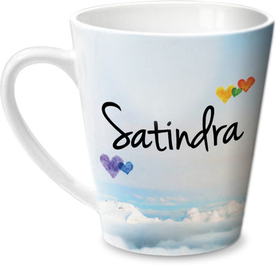 

Hot Muggs Simply Love You Satindra Conical Ceramic Mug(350 ml)
