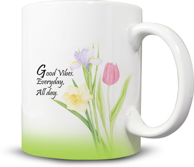 

Ackme Design Everyday, Cool, Boss, Girl, Love Coffees Ceramic Mug(325 ml), Multicolor