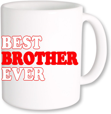 

PhotogiftsIndia Best Brother Ever 016 Coffee Ceramic Mug(350 ml), Multicolor