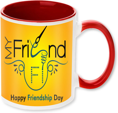 

PhotogiftsIndia Happy Friendship Day 17 Ceramic Mug(325 ml), Multicolor