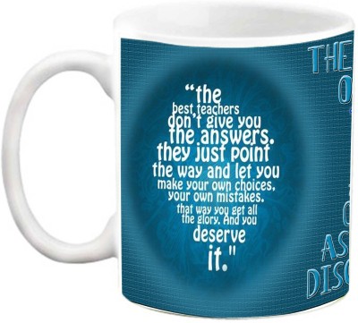 EFW TEACHER - ART OF TEACHING IS THE ART OF ASSISTING DISCOVERY Ceramic Coffee Mug(325 ml)