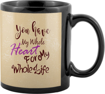 

SKY TRENDS Valentine Gifts For Special Girlfriend,Boyfriend,Wife,Husband,design 197 Ceramic Mug(325 ml), Black