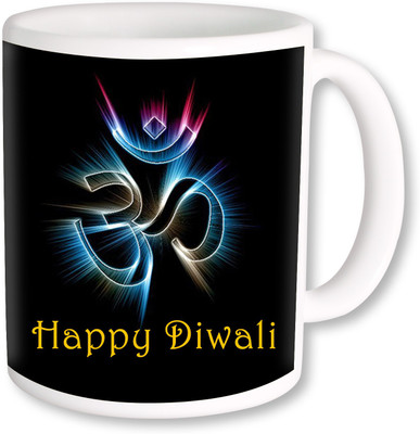 

PhotogiftsIndia Om Happy Diwali Coffee Ceramic Mug(325 ml), Multicolor