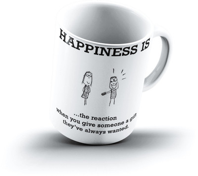 

Ucard Happiness Is2365 Bone China, Ceramic, Porcelain Mug(325 ml)