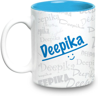 

Hot Muggs Me Graffiti - Deepika Ceramic Mug(315 ml), Multicolor