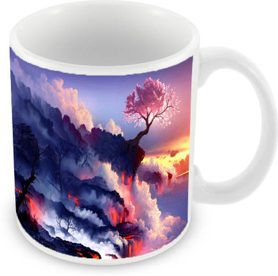 Sleep Nature's SN-MG-749 Ceramic Mug(350 ml), Multicolor