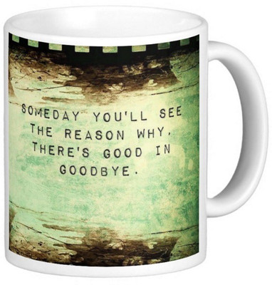 

Exoctic Silver Farewell GoodBye 010 Ceramic Mug(300 ml), Multicolor