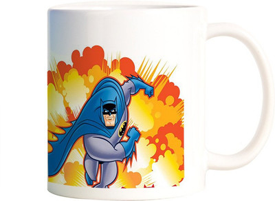 

Rangeele Inkers Batman Comic Ceramic Mug(300 ml), Multicolor