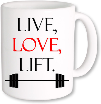 PhotogiftsIndia Live Love Life Ceramic Mug(325 ml)
