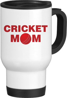 56% OFF on TIED RIBBONS Cricket Mom White-Travel Ceramic Coffee Mug(600 ml)