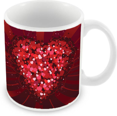 

Sleep Nature's SN-MG-2619 Ceramic Mug(350 ml), Red