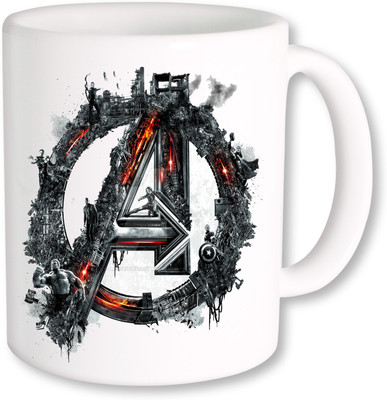 

Heyworlds the avengers logo 2 Ceramic Mug(325 ml), Multicolor