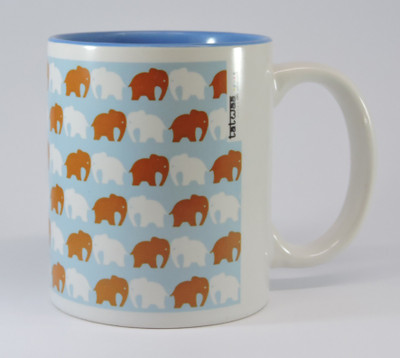 

TATWAA THE ELEMENTS BLUE ELEPHANT Ceramic Mug(200 ml), Blue;brown;white