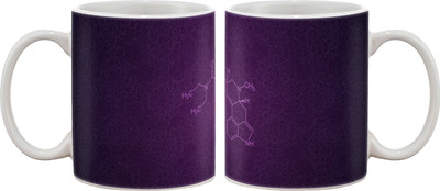 

Artifa Chemical Formula Design Porcelain, Ceramic Mug(350 ml), Multicolor