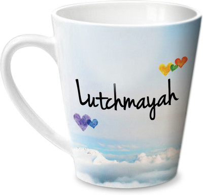

Hot Muggs Simply Love You Lutchmayah Conical Ceramic Mug(350 ml)