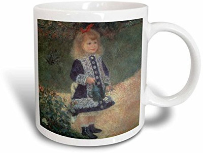 

3dRose Girl with a Watering Can 1876 by Pierre-Auguste Renoir Ceramic, 15-Ounce Ceramic Mug(60 ml), Multicolor