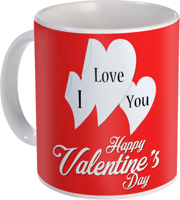 

SKY TRENDS Can't Help Falling in Love mug Best Gift for Valentine's Day, Her, Girlfriend,boy friend,husband, Wife,Birthday, Anniversary,Christmas or Any Holidays Design 064 Ceramic Mug(320 ml), Blue;white