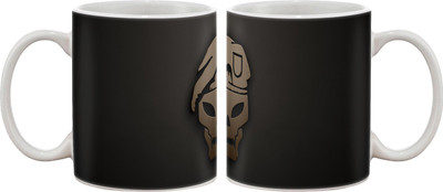 

Artifa Skull Face Porcelain, Ceramic Mug(350 ml), Multicolor