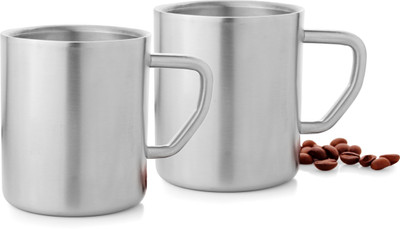 16% OFF on Mosaic Straight Small Stainless Steel Mug(Pack of 2) 16% OFF on Mosaic Straight Small Stainless Steel Mug(Pack of 2)