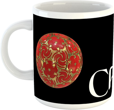 

Deeher Gifts Merry Christmas Design45 Ceramic Mug(330 ml), Multicolor