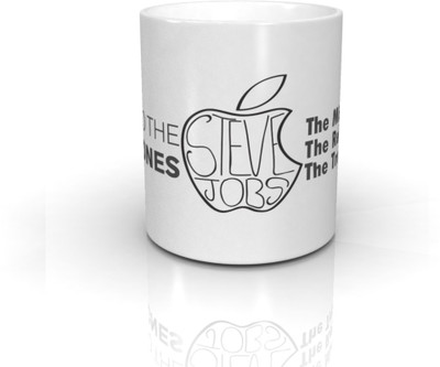 25% OFF on Seven Rays Steve Jobs Here to the Crazy Ones Ceramic Coffee Mug(350 ml)