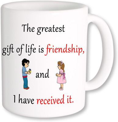 

PhotogiftsIndia Happy Friendship Day 089 Ceramic Mug(350 ml), Multicolor