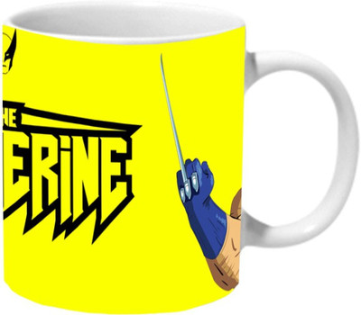 

Mooch Wale Wolverine Ceramic Mug(325 ml), Multicolor
