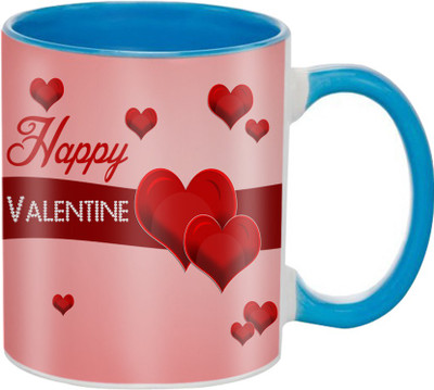 

SKY TRENDS Beautiful Special and Best Happy Valentine Gifts for Boyfriend Girlfriend Fiance Wife Husband Friends Birthday Anniversary093 Ceramic Mug(325 ml), Blue