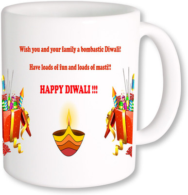 

PhotogiftsIndia Happy Diwali 035 Ceramic Mug(325 ml), Multicolor