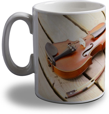 

Artifa Beautiful Violin Porcelain, Ceramic Mug(350 ml), Multicolor