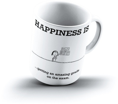 

Ucard Happiness Is1923 Bone China, Ceramic, Porcelain Mug(325 ml), Multicolor