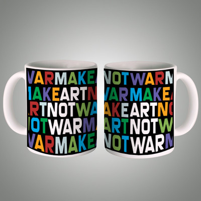 

Posterboy Make Art not War - wh Ceramic Mug(350 ml), Multicolor