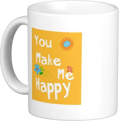 

Exoctic Silver MUG102 Ceramic Mug(250 ml), White