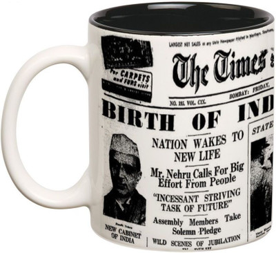 

Prithish 15 Aug Paper Print Double Color Ceramic Mug(330 ml), Multicolor