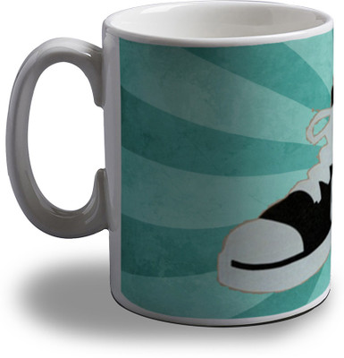 

Artifa Shoe Retro Design Porcelain, Ceramic Mug(350 ml), Multicolor