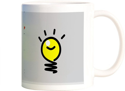 

Rangeele Inkers Making Ideas Happen Ceramic Mug(300 ml), Multicolor