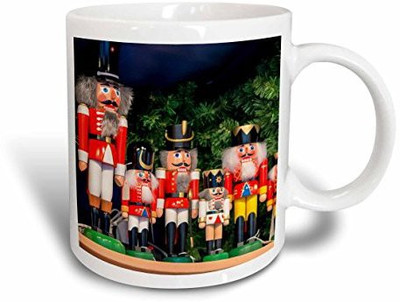 

3dRose Nutcrackers for Sale, Rothenburg, Germany Ceramic, 11 oz, White Ceramic Mug(60 ml), Multicolor