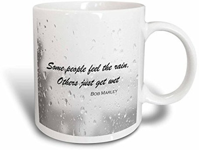 

3dRose mug_163997_1 Some People Feel The Rain, Others Just Get Wet Ceramic, 11-Ounce Ceramic Mug(60 ml), Multicolor
