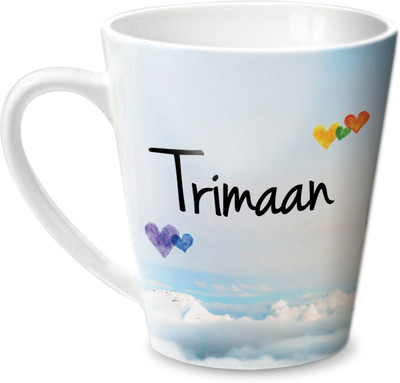 Hot Muggs Simply Love You Trimaan Conical Ceramic Mug(350 ml)
