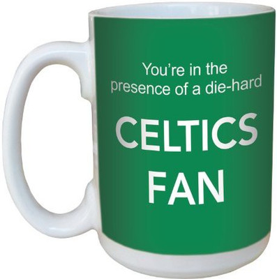 

Tree-Free Greetings Greetings lm44141 Celtics Basketball Fan Ceramic with Full-Sized Handle, 15-Ounce Ceramic Mug(60 ml), Multicolor