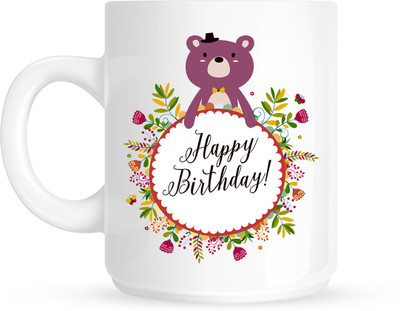 

HuppmeGift Birthday14 White Ceramic Mug(350 ml)