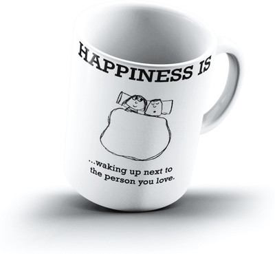 

Ucard Happiness Is1841 Bone China, Ceramic, Porcelain Mug(325 ml)